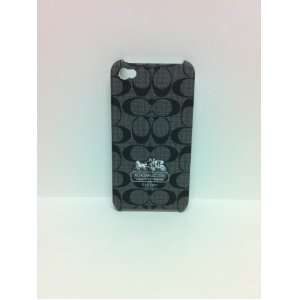  Coach Black/gray Hard Case/cover Which Fits All Models of Iphone 