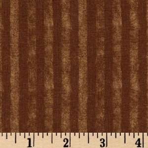  45 Wide Botanical Journal Stripes Brown Fabric By The 