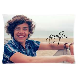 One Direction   1D Harry Styles Autograph Signature Siggy Pillow Case