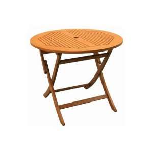  Round Folding Table With Curved Legs:  Home & Kitchen