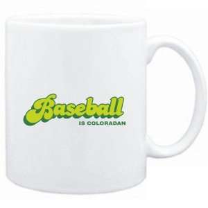  Mug White  BASEBALL IS Coloradan  Usa States
