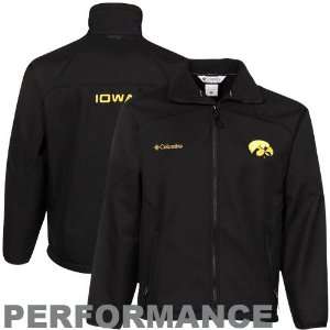 Columbia Iowa Hawkeyes Black Goal Line Softshell Jacket 