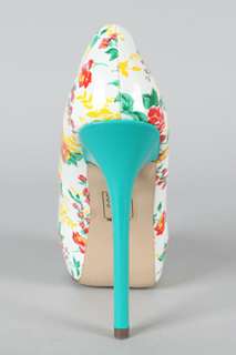   Platform Floral High Heels Sandals Clubbing Peep Toe Pumps Shoes