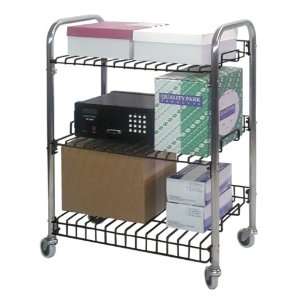   Cart with Wire Shelves (264650)   Plated Steel