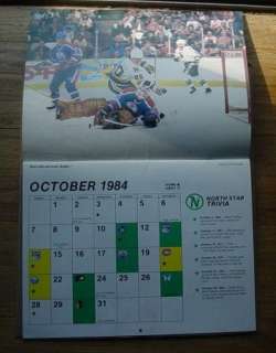 1984 85 Minnesota North Stars Color Calendar Schedule  