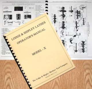 LODGE & SHIPLEY Model X 14 162025 Lathe Part Manual  