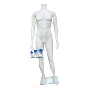  Male Mannequin, White Plastic w/Base