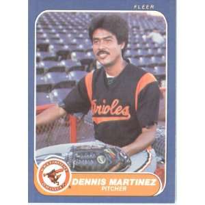  1986 Fleer # 280 Tippy Martinez Baltimore Orioles Baseball 