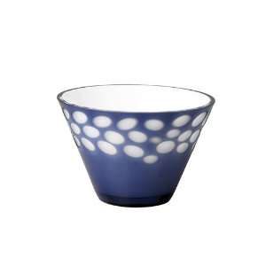  Sasaki Pebbles Blue/ White Bowl: Kitchen & Dining