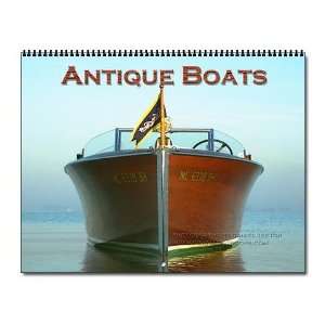  Boats Custom Vintage Wall Calendar by 