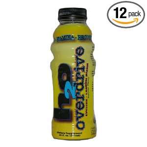 H2O Overdrive Lychee Lemon Rush Beverage, 20 Ounce (Pack of 12 