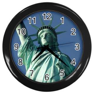 New York Round Wall Clock Black GIFT DECOR COLLECTOR  