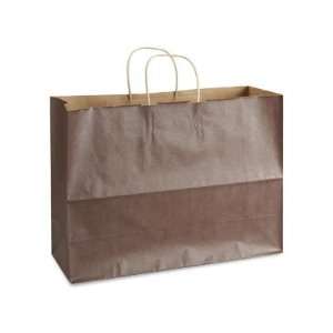  12 Vogue Chocolate Tinted Paper Shopping Bags