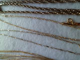 Lot 40 Vtg Used Chain Necklaces 2 5 Strands Avon Monet Germany Napier 