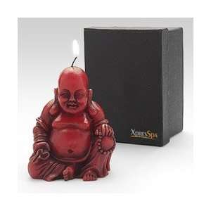  Red Big Belly Buddha Candle Beauty