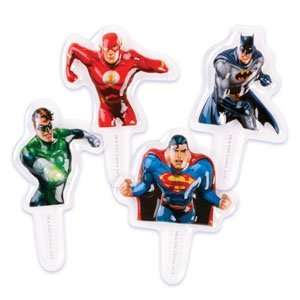 Justice League Cupcake Toppers   24 Plaques   Eligible for  