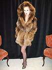 Fur Coat Fox Fur Parka Coat Sable Color! Gorgeous & New