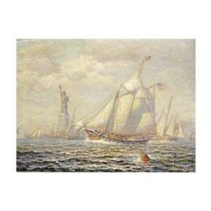  James Gale Tyler   New York Harbor Giclee Canvas