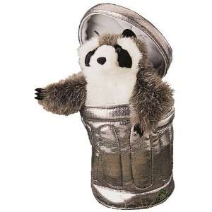  Folkmanis Raccoon in Garbage Can 7in Hand Puppet: Toys 