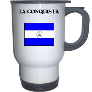  Nicaragua   LA CONQUISTA White Stainless Steel Mug 