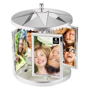  CUPECOY DESIGN Swivel Metal Carousel, Holds Eight 4 by 6 