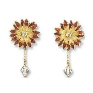  Crystal Bloom Vermeil and Enamel Earrings Jewelry