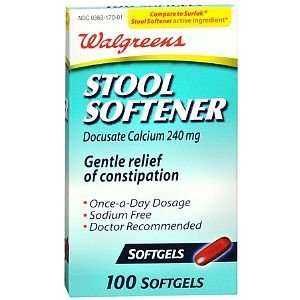   Stool Softener Softgels, 100 ea Health 