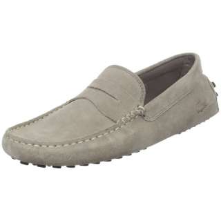 Lacoste Mens Concours Light Brown Suede Loafers Shoes  