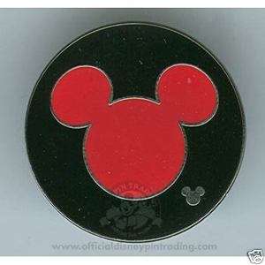 Disney Pin WDW Mickey Icon Red Lanyard Series 4  