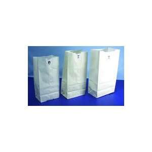  16# White Paper Grocery Bags 7 3/4 x 4 13/16 x 16 