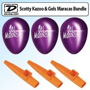   Bundle With Dunlop Scotty Kazoo Assorted Colors Musical Instruments