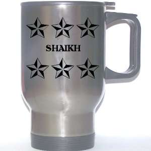  Personal Name Gift   SHAIKH Stainless Steel Mug (black 