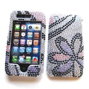   Snap on Protector Hard Case Rhinestone Cover Flower Delight Design