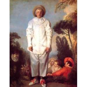     Jean Antoine Watteau   24 x 32 inches   Pierrot