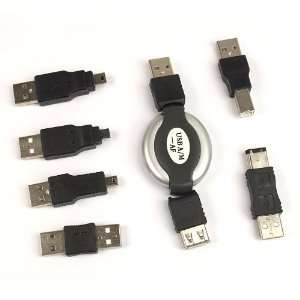  2 PCS 6in1 USB Adapter Travel Kit Cable to Firewire Ieee 