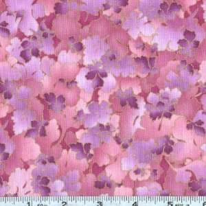  44 Wide Imperial Fusions Shadow Leaves Rose Fabric By 