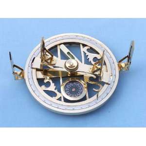   Solid Brass Circumferentor Sextant w. Compass & Level: Everything Else