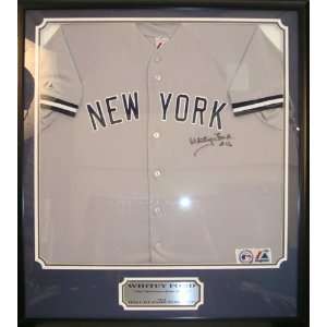  Autographed Whitey Ford Jersey   Custom Framed Everything 