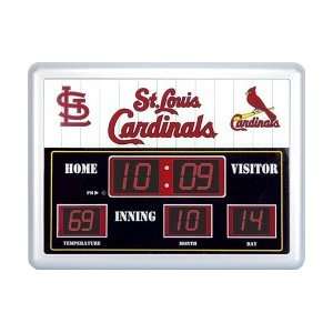  14x19 Scoreboard/Clock/Therm  St. Louis Cardinals