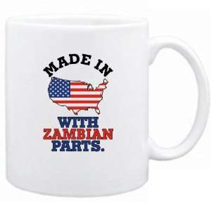 New  Made In U.S.A. ,  With Zambian Parts  Zambia Mug Country