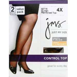 JMS (Just My Size) Pantyhose (92716), Control Top, Reinforced Toe 