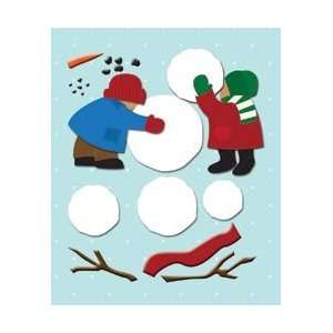  K&Company Sticker Medley Build A Snowman; 6 Items/Order 
