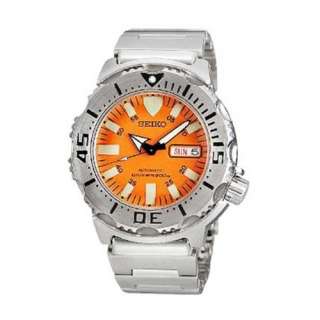 Seiko Mens SKX781 Orange Monster Automatic Dive Watch  