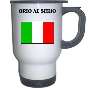  Italy (Italia)   ORIO AL SERIO White Stainless Steel Mug 
