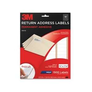  MMM3200Q   Address Labels,Inkjet Paper,2/3x1 3/4,1500/PK 