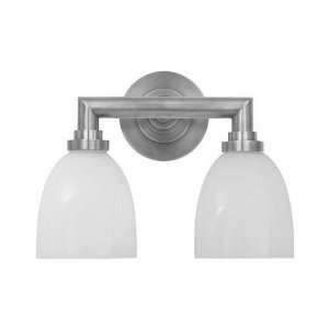 Studio Sandy Chapman Wilton Double Bath Light in Antique Nickel with 