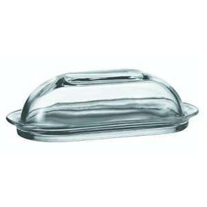   Anchor Hocking Presence Glass Butter Dish With Cover: Kitchen & Dining