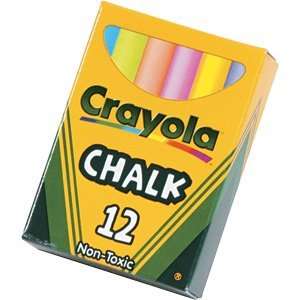 Crayola Chalk Assorted Colors 12 ct (3 Pack)