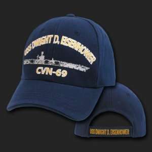  USS D.D. EISENHOWER CVN 69 HAT CAP NAVY SHIP U.S. MILITARY 