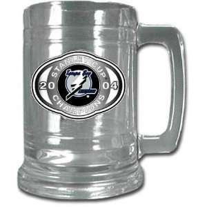  Tampa Bay Lightning 2004 Stanley Cup Champions Glass Stein 